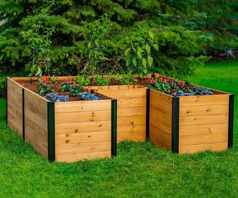 Vita Mezza 6' x 6' Keyhole Garden Bed