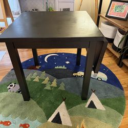 IKEA Nordviken Black Drop-Leaf square / rectangle extendable table
