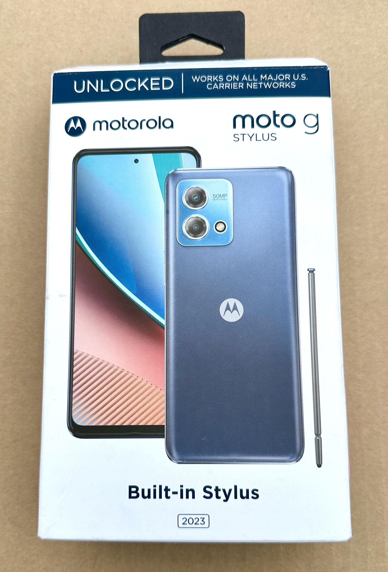 2023 UNLOCKED Motorola Moto G Stylus (64 GB) Android Smartphone & Box