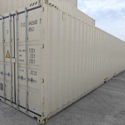 NEW 40HC Beige One Trip Shipping Containers For Sale 