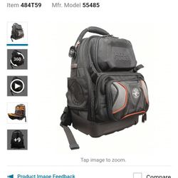 Klein Pro Bookbag/Backpack For Tools. Tradesman Edition. 