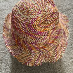 Laundry By Shelli Segal Pink Orange Sun Hat