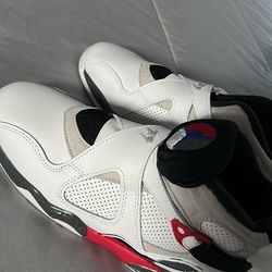Jordan 8 Retro “white true red”