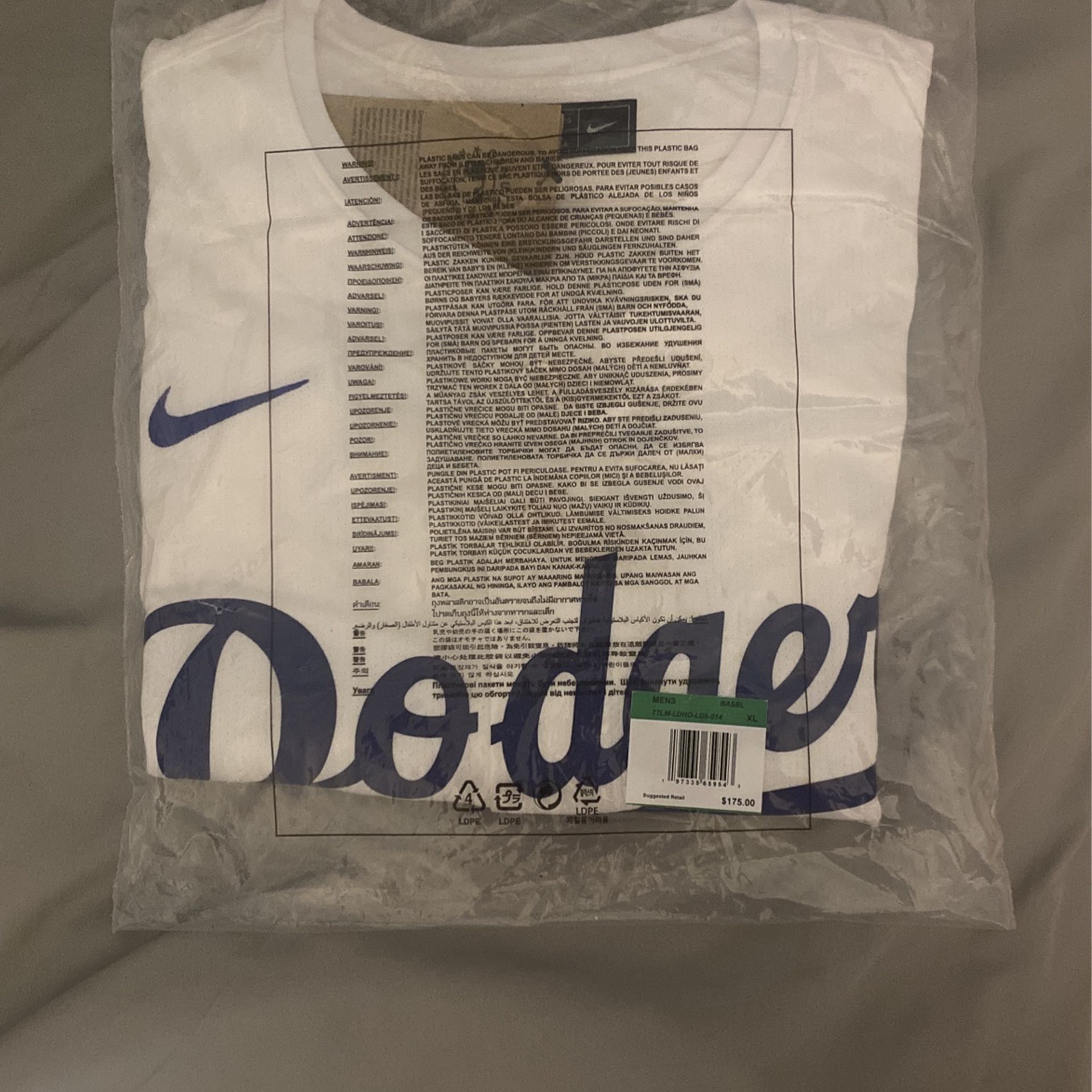 Dodgers Mookie Betts Men’s XL White Home Jersey Brand New Unopened