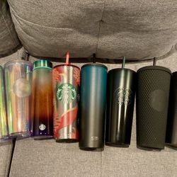 Starbucks Tumblers $12.00 Each Or $80.00 For All 8 Tumblers