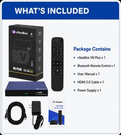 New vSeeBox V6 Plus Android 14 Streaming Media Player