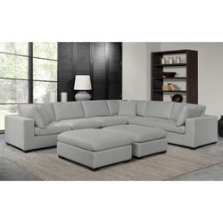 Thomasville Lowell 8-Piece Modular Sectional, Gray