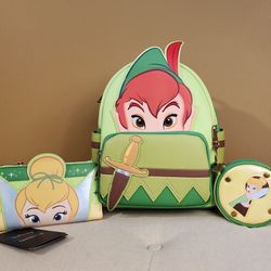 Loungefly Limited Edition Peter Pan Tinker Bell Set
