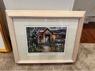 Signed Artist Proof “Bluebird Glen” by Susan Rios – Framed (AP 12/50)
