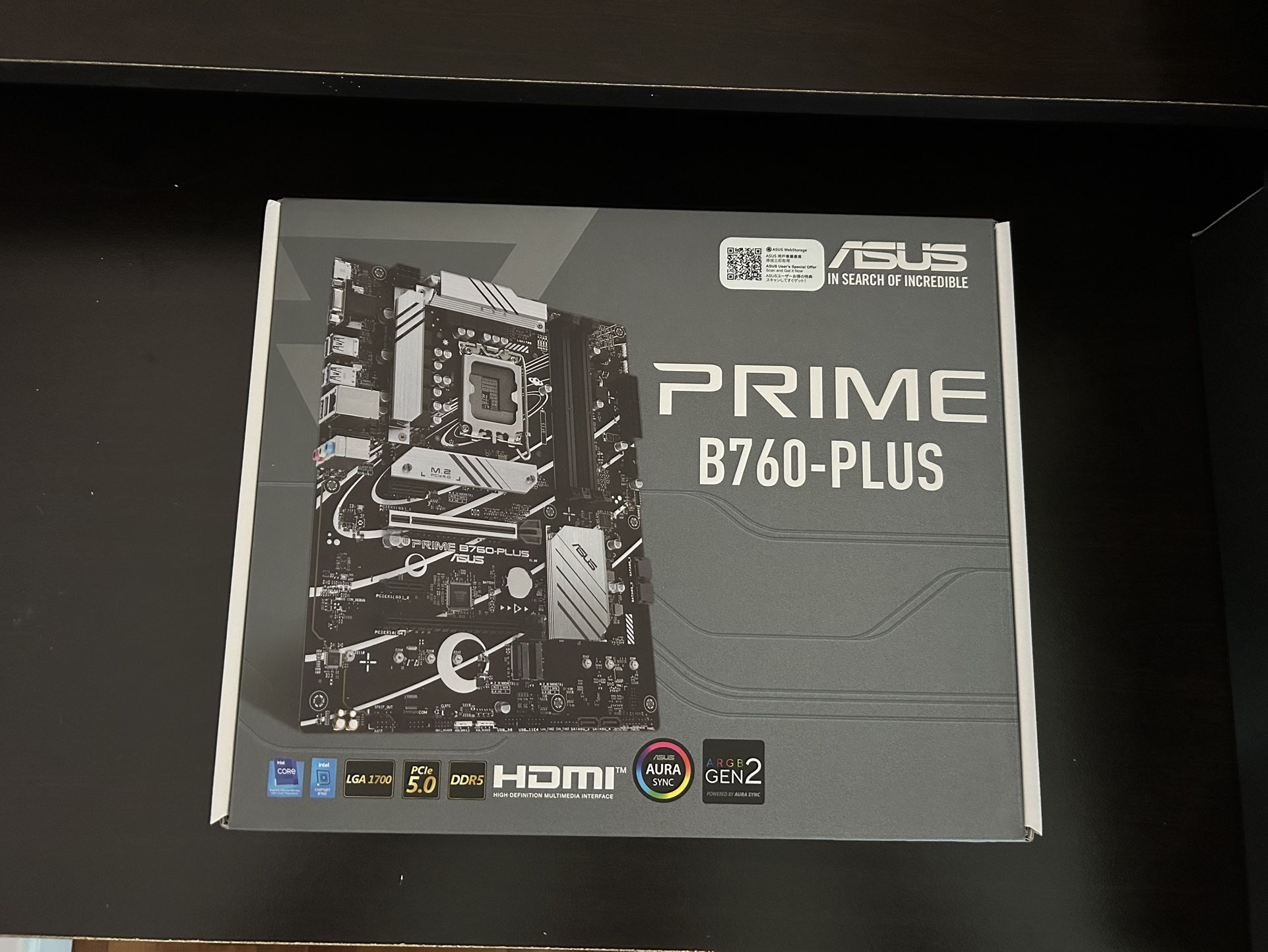 Asus Prime B760-Plus Motherboard – Brand New, Sealed