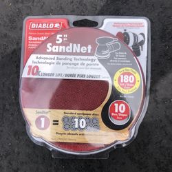 Diablo 5" Sand Net 180 Grits Sandpaper for Orbital and DA Sanders