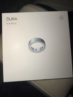 Oura Ring 4- Brushed Silver- Size 10