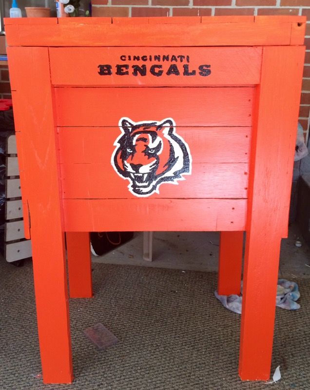 Personalized custom built and painted cooler
