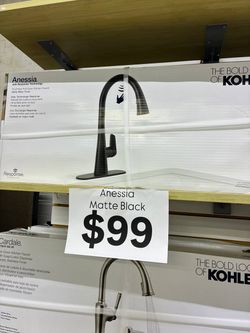 Kohler Anessia Touchless Pull-Down Kitchen Faucet Matte Black