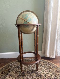 Cram’s Imperial World Globe on Powell stand