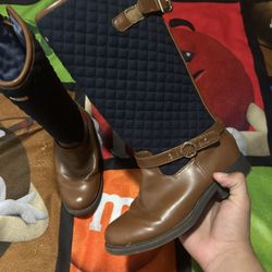 Nautica Brown and Navy Boots