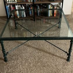 Tables Glass Top Living Room Table Set Coffee Table (36"×36" ×16.5") End Table 1 Square (20"×20"×20") End Table Rectangle (30"×20"×23") New Used