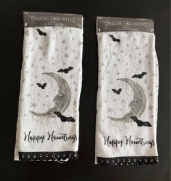 Halloween Towel - Bats & Moon