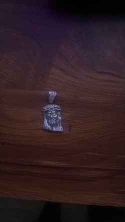 Silver Jesus Face Pendant