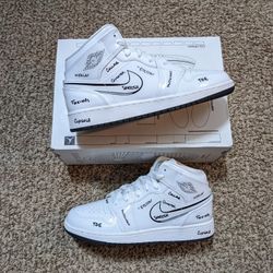 Air Jordan 1 Mid Schematic Sizes 6y And 7y