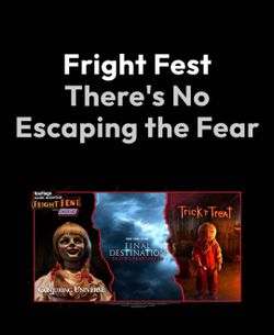2 Tickets Fright Fest Six Flags with Mazes