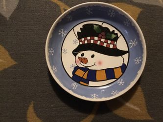 Shallow Snowman Bowl From Elements