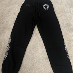 Chrome Sweatpants Black Size Large