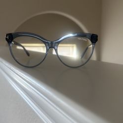 TOM FORD Ladies Blue Cat Eye Eyeglass Frames
