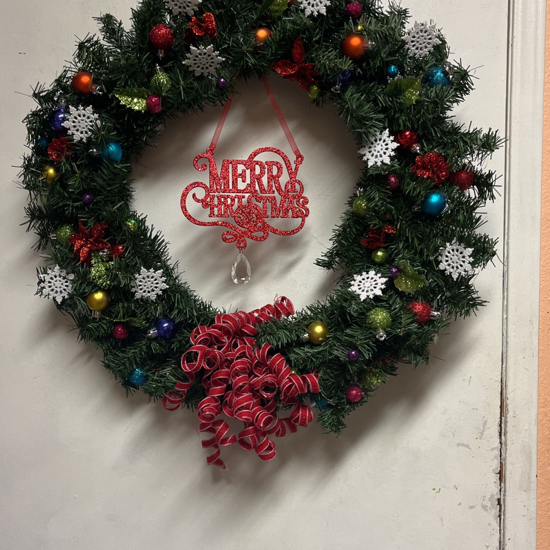 Rainbow Themed Wreath