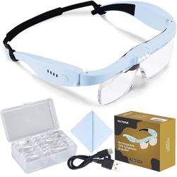 Magnifying Glass with Light, Magnifying Glasses with 5 Lenses 0.75X-4.0X