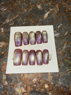 Cateye press On Nails medium
