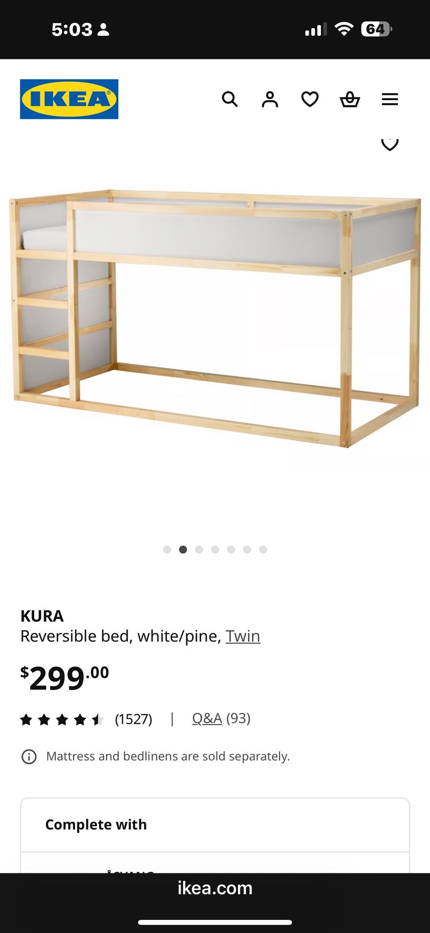IKEA Kura Bed