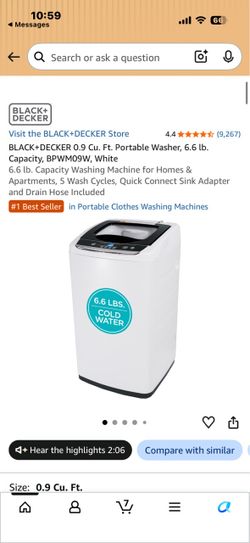 Portable washing machine never used
