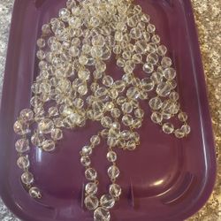 Long Strands Of Vintage Crystal Beads