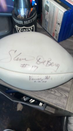 Steve Deberg football signed