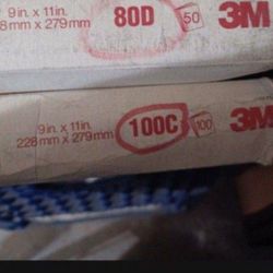 3 AM sandpaper sleeves 36 and 80 grit $10 each