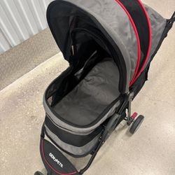 Gen7Pets Grey Shadow Regal Plus Pet Stroller.. foldable with lock brakes  $100.   Retails for $200