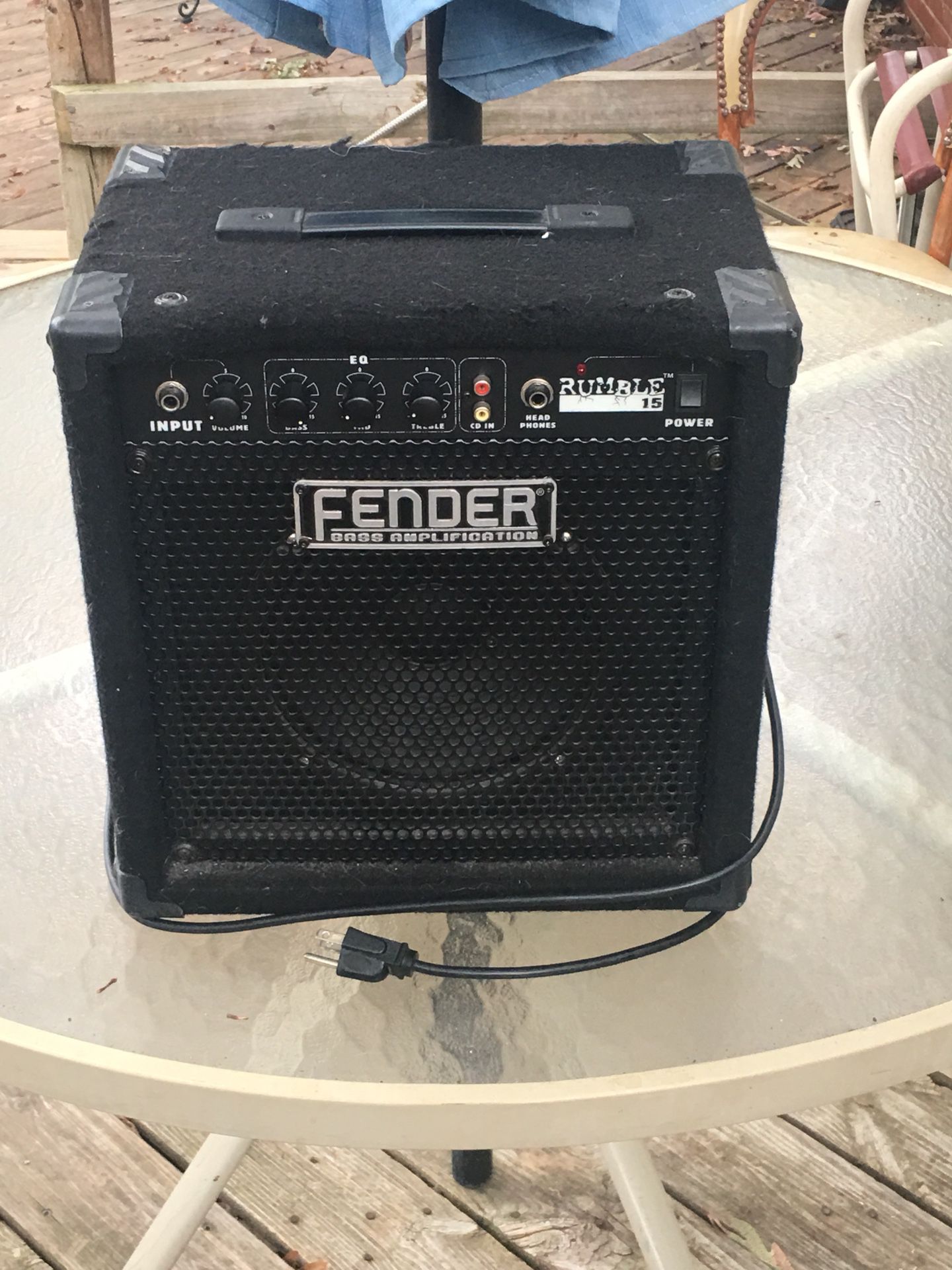 Fender Bass amplification speaker