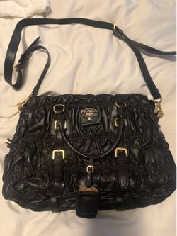 Prada Tracolla Napa Gaufre Leather Bag