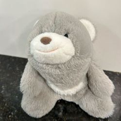 Gund Snuffles Bear Gray Stuffed Plush Grey White (contact info removed) Teddy Super Soft 10&quot; 