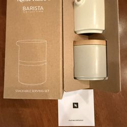 NEW Nespresso Barista Stackable Serving Set