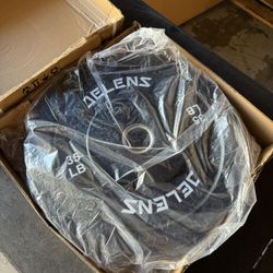 Pair Of 35lb Rubber Plates