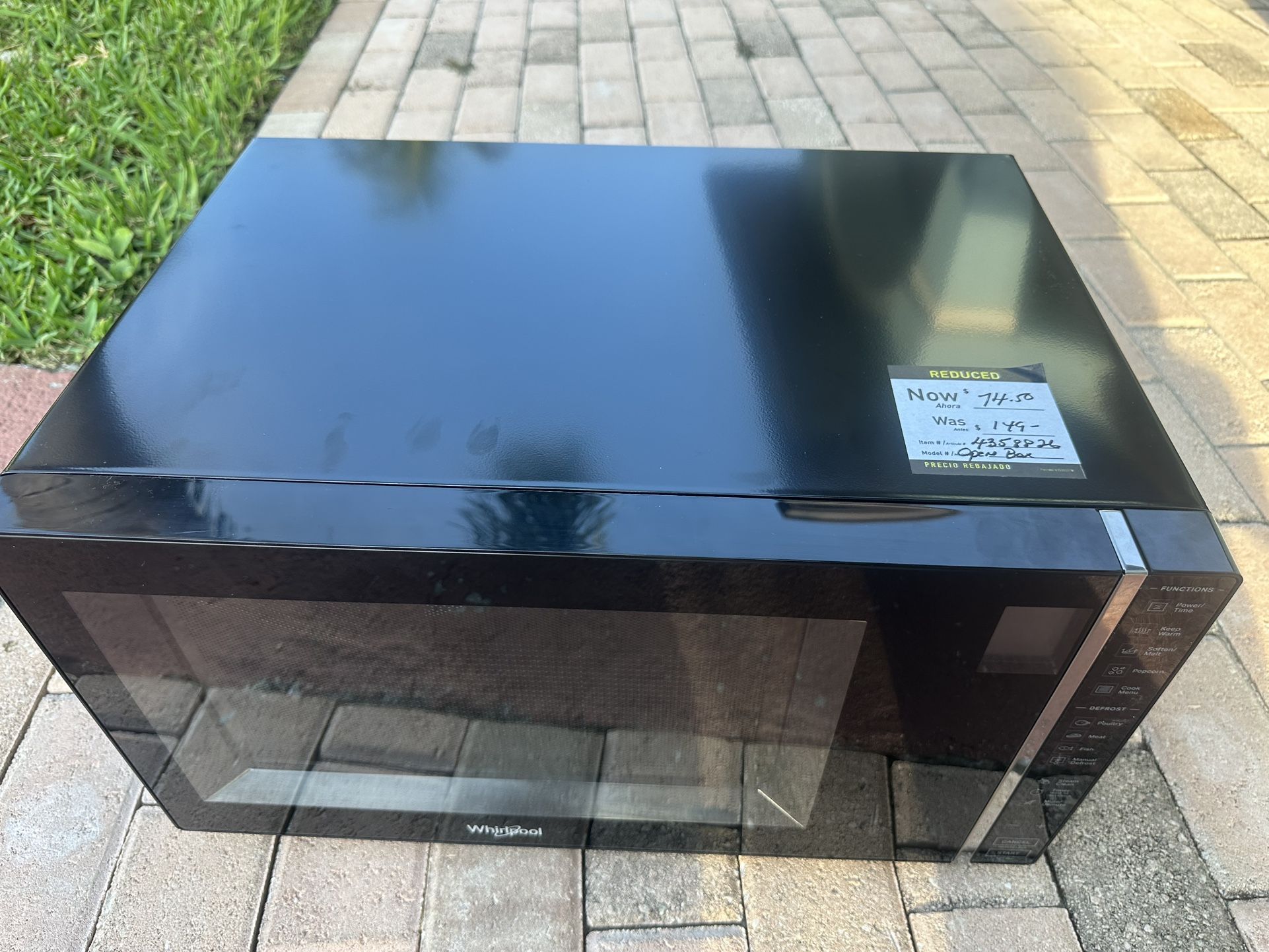 Whirlpool Microwave Open Box