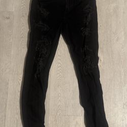 Black American Eagle Skinny Jeans