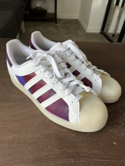 Adidas Superstar White/Burgundy (Art H00236) Size 10