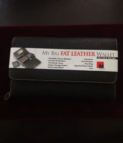 Mundi Big Fat Leather Wallet $40