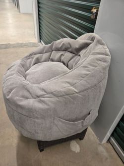 Large Gray Bean Bag Chair