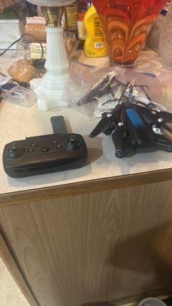 Black Foldable Drone with Remote Controller