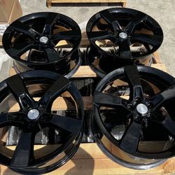 20” Chevy Camaro SS RS Staggered Black Wheels Rims Rines 5 Spoke OEM