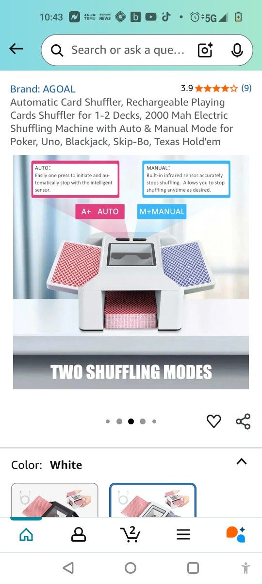 Automatic Card Shuffler